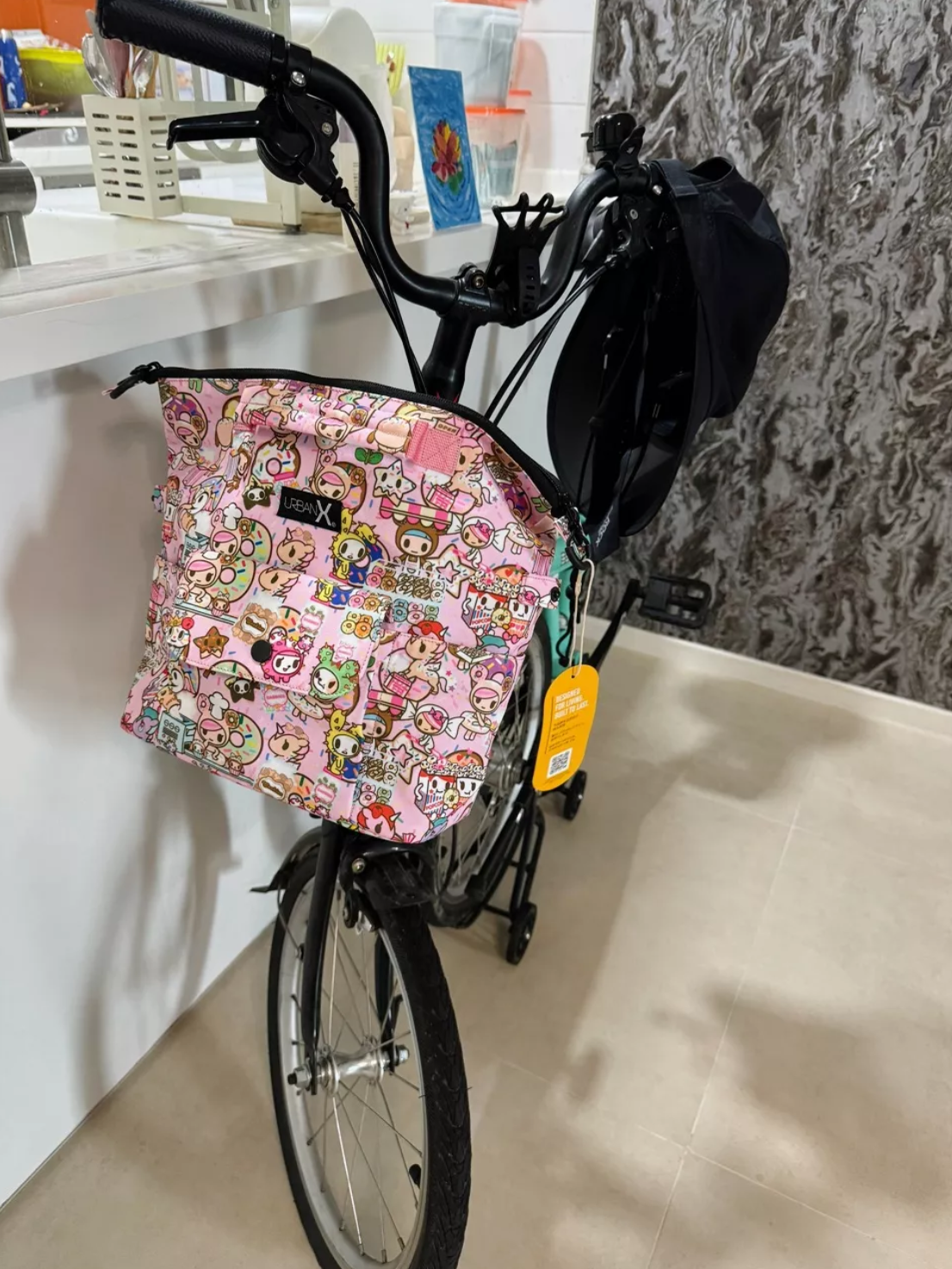 UrbanX handmade custom bag for Brompton 3sixty folding bike