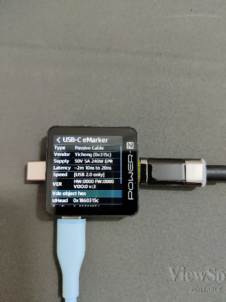 AOHI Magline - Cable USB C a USB C de 140 W con pantalla, cable USB C de  nailon de 4 pies tipo C, cable de carga rápida compatible con iPhone 15 Pro