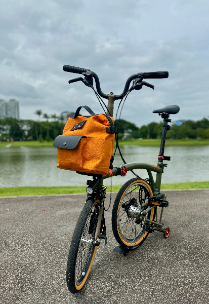 UrbanX handmade custom bag for Brompton 3sixty folding bike